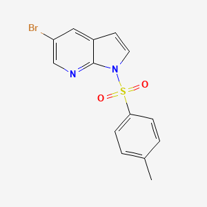 molecular formula C14H11BrN2O2S B3141569 1H-Pyrrolo[2,3-B]pyridine, 5-bromo-1-[(4-methylphenyl)sulfonyl]- CAS No. 479552-71-1