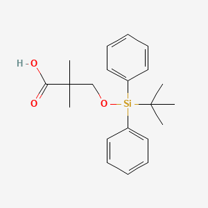 molecular formula C21H28O3Si B3141589 3-((Tert-butyl(diphenyl)silyl)oxy)-2,2-dimethylpropanoic acid CAS No. 480450-04-2