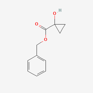 molecular formula C11H12O3 B3141592 Benzyl 1-hydroxycyclopropanecarboxylate CAS No. 480452-27-5