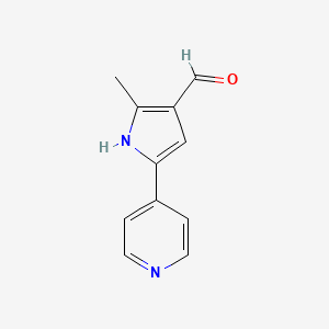2-Methyl-5-pyridin-4-yl-1H-pyrrole-3-carbaldehyde