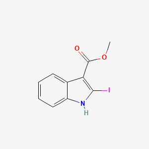 molecular formula C10H8INO2 B3141628 2-碘-1H-吲哚-3-羧酸甲酯 CAS No. 482370-82-1