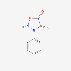 molecular formula C8H6N2O2S B3141633 4-巯基-3-苯基-1,2,3-恶二唑-3-鎓-5-醇盐 CAS No. 482373-16-0