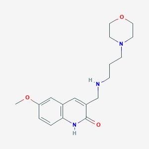 6-Methoxy-3-[(3-morpholin-4-yl-propylamino)-methyl]-1H-quinolin-2-one