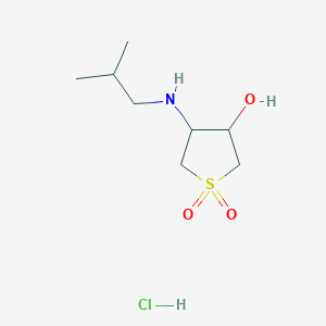 4-Isobutylamino-1,1-dioxo-tetrahydro-1lambda*6*-thiophen-3-ol hydrochloride