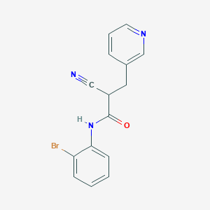 N-(2-bromophenyl)-2-cyano-3-pyridin-3-ylpropanamide