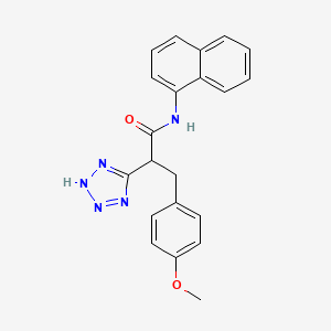 3-(4-methoxyphenyl)-N-1-naphthyl-2-(2H-tetrazol-5-yl)propanamide