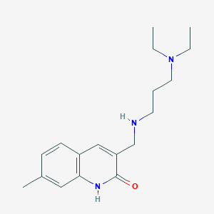 3-[(3-Diethylamino-propylamino)-methyl]-7-methyl-1H-quinolin-2-one