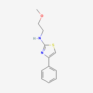 molecular formula C12H14N2OS B3141812 N-(2-methoxyethyl)-4-phenyl-1,3-thiazol-2-amine CAS No. 484693-73-4