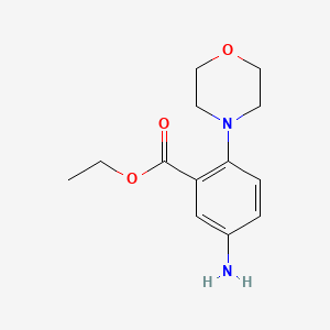 molecular formula C13H18N2O3 B3141818 Ethyl 5-amino-2-morpholin-4-ylbenzoate CAS No. 485388-02-1