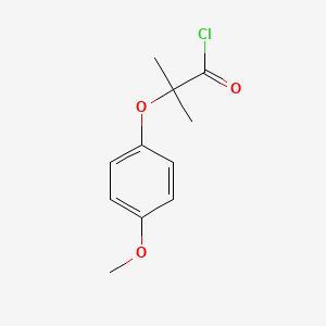 molecular formula C11H13ClO3 B3141851 2-(4-甲氧基苯氧基)-2-甲基丙酰氯 CAS No. 4878-04-0