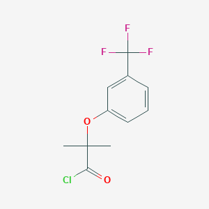 2-Methyl-2-[3-(trifluoromethyl)phenoxy]propanoyl chloride