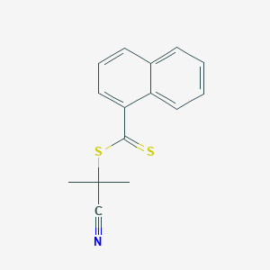 molecular formula C15H13NS2 B3141860 2-Cyanopropan-2-yl naphthalene-1-carbodithioate CAS No. 488112-82-9