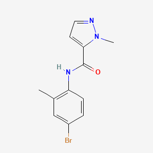 molecular formula C12H12BrN3O B3141881 N-(4-溴-2-甲基苯基)-1-甲基-1H-吡唑-5-甲酰胺 CAS No. 489406-48-6
