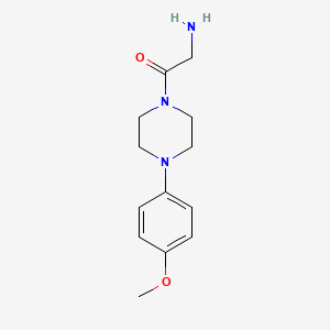 molecular formula C13H19N3O2 B3141898 2-Amino-1-[4-(4-methoxyphenyl)piperazin-1-yl]ethanone CAS No. 491837-75-3