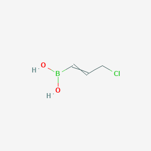 molecular formula C3H6BClO2 B3141918 3-chloroprop-1-enylboronic Acid CAS No. 491879-29-9
