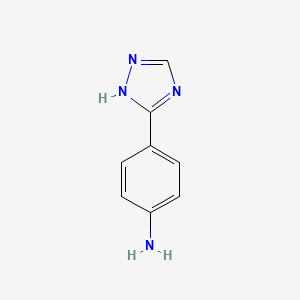 B3141938 4-(4H-1,2,4-triazol-3-yl)aniline CAS No. 4922-51-4