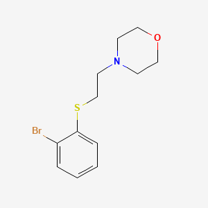 molecular formula C12H16BrNOS B3141963 4-(2-((2-溴苯基)硫代)乙基)吗啉 CAS No. 494772-53-1