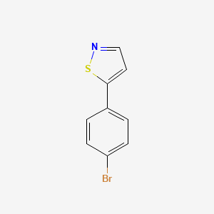 molecular formula C9H6BrNS B3141989 5-(4-Bromophenyl)isothiazole CAS No. 49602-97-3