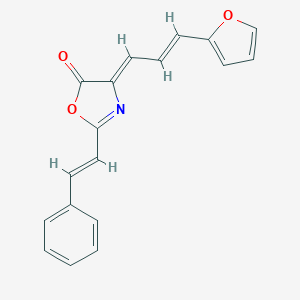 molecular formula C18H13NO3 B314201 4-[3-(2-furyl)-2-propenylidene]-2-(2-phenylvinyl)-1,3-oxazol-5(4H)-one 