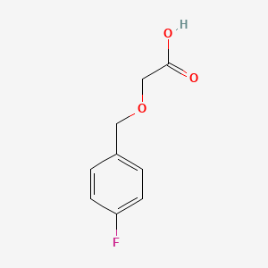 molecular formula C9H9FO3 B3142025 乙酸，2-[(4-氟苯基)甲氧基]- CAS No. 496975-12-3