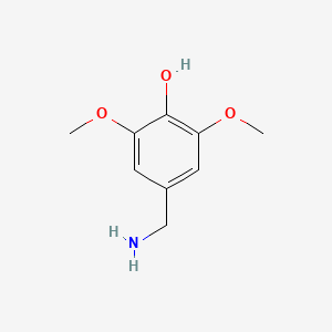molecular formula C9H13NO3 B3142080 4-(Aminomethyl)-2,6-dimethoxyphenol CAS No. 4973-51-7