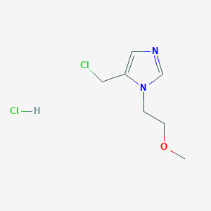 molecular formula C7H12Cl2N2O B3142103 5-(Chloromethyl)-1-(2-methoxyethyl)-1H-imidazole hydrochloride CAS No. 497853-70-0