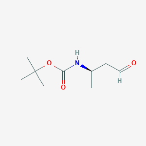 molecular formula C9H17NO3 B3142121 (R)-叔丁基(4-氧代丁-2-基)氨基甲酸酯 CAS No. 497861-77-5