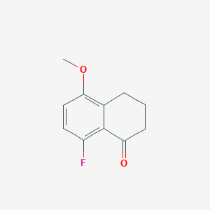 molecular formula C11H11FO2 B3142131 8-Fluoro-5-methoxy-1,2,3,4-tetrahydronaphthalen-1-one CAS No. 49800-59-1