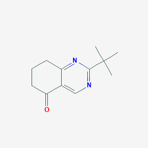 molecular formula C12H16N2O B3142149 2-tert-Butyl-7,8-dihydroquinazoline-5(6H)-one CAS No. 499206-35-8