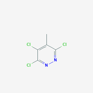 molecular formula C5H3Cl3N2 B3142155 3,4,6-Trichloro-5-methylpyridazine CAS No. 499235-55-1