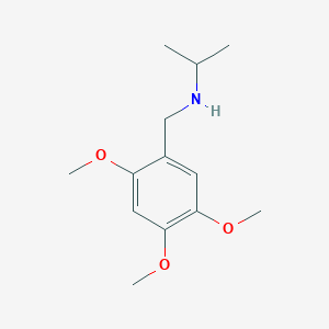 molecular formula C13H21NO3 B3142182 N-(2,4,5-trimethoxybenzyl)propan-2-amine CAS No. 499997-35-2