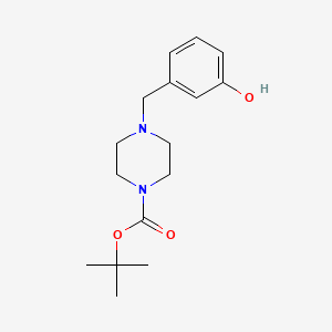 molecular formula C16H24N2O3 B3142192 Tert-butyl 4-(3-hydroxybenzyl)piperazine-1-carboxylate CAS No. 500013-36-5