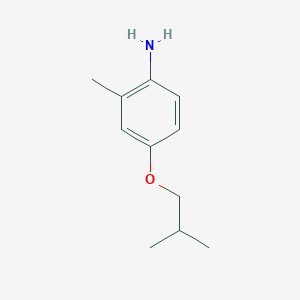 molecular formula C11H17NO B3142198 2-甲基-4-(2-甲基丙氧基)苯胺 CAS No. 500015-10-1