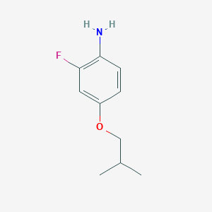 molecular formula C10H14FNO B3142199 2-Fluoro-4-(2-methylpropoxy)aniline CAS No. 500015-23-6
