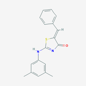 molecular formula C18H16N2OS B314222 (5Z)-5-benzylidene-2-(3,5-dimethylanilino)-1,3-thiazol-4-one 