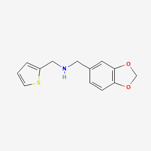 molecular formula C13H13NO2S B3142223 1-(1,3-苯并二氧唑-5-基)-N-(噻吩-2-基甲基)甲胺 CAS No. 500221-75-0