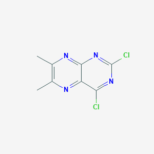 molecular formula C8H6Cl2N4 B3142254 2,4-二氯-6,7-二甲基蝶呤 CAS No. 500692-39-7