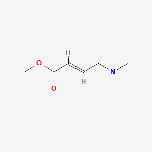 molecular formula C7H13NO2 B3142292 (E)-methyl 4-(dimethylamino)but-2-enoate CAS No. 501332-25-8