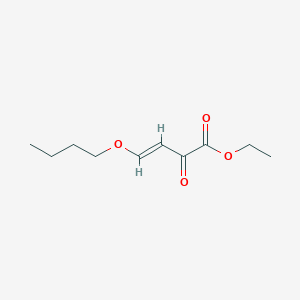 molecular formula C10H16O4 B3142307 (E)-ethyl 4-butoxy-2-oxobut-3-enoate CAS No. 502164-22-9