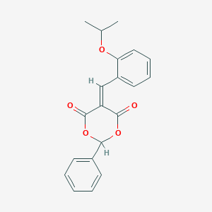 molecular formula C20H18O5 B314232 5-(2-Isopropoxybenzylidene)-2-phenyl-1,3-dioxane-4,6-dione 