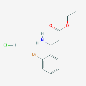 Ethyl 3-amino-3-(2-bromophenyl)propanoate hydrochloride