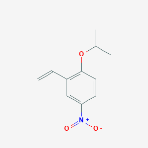 molecular formula C11H13NO3 B3142364 1-Isopropoxy-4-nitro-2-vinylbenzene CAS No. 502848-71-7