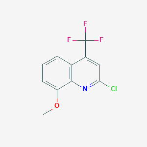 molecular formula C11H7ClF3NO B3142382 2-Chloro-8-methoxy-4-(trifluoromethyl)quinoline CAS No. 503148-02-5