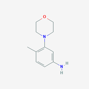 molecular formula C11H16N2O B3142383 4-Methyl-3-morpholinoaniline CAS No. 503177-30-8