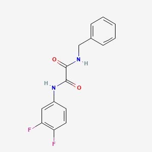 molecular formula C15H12F2N2O2 B3142397 N-benzyl-N'-(3,4-difluorophenyl)oxamide CAS No. 503425-62-5