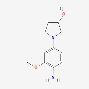 1-(4-Amino-3-methoxyphenyl)pyrrolidin-3-OL