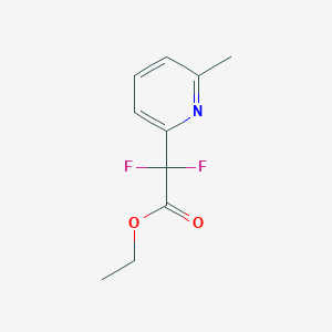 molecular formula C10H11F2NO2 B3142419 Ethyl Difluoro(6-methylpyridin-2-yl)acetate CAS No. 503627-69-8