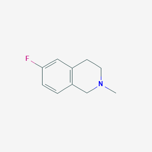 molecular formula C10H12FN B3142426 6-Fluoro-2-methyl-1,2,3,4-tetrahydroisoquinoline CAS No. 50396-67-3