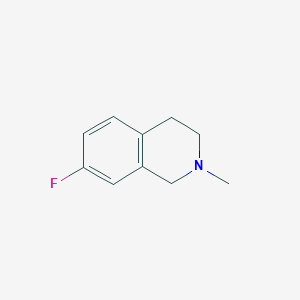 molecular formula C10H12FN B3142430 7-fluoro-2-methyl-3,4-dihydro-1H-isoquinoline CAS No. 50396-68-4