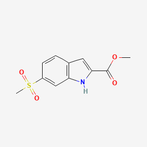 methyl 6-(methylsulfonyl)-1H-indole-2-carboxylate